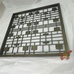 拉丝古铜铝板雕刻屏风产品效果图